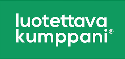 Luotettava Kumppani logo vastuullisesta yhteistyöstä